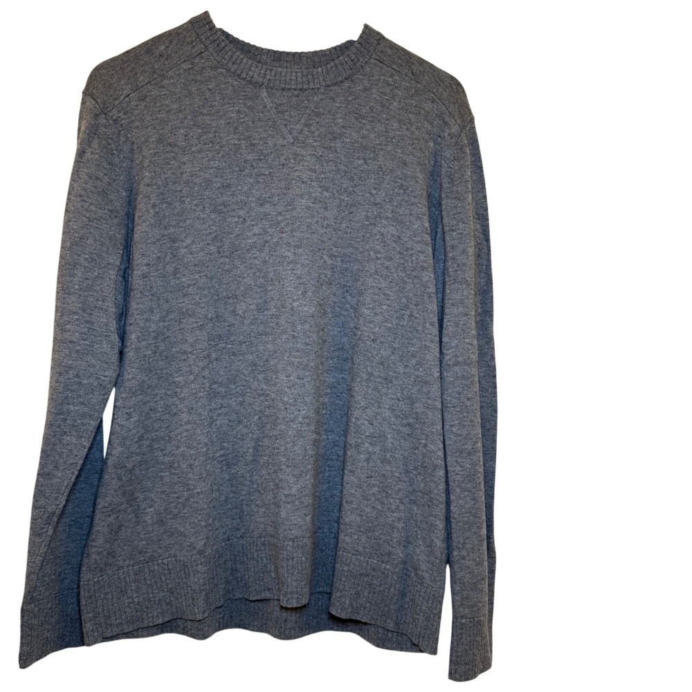 Smartwool Crewneck Sweater Mens Large Grey Excellent Merino Silk Blend SW000300